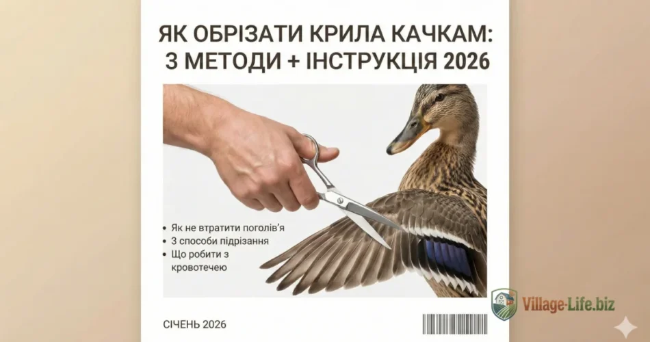 Як обрізати крила качкам