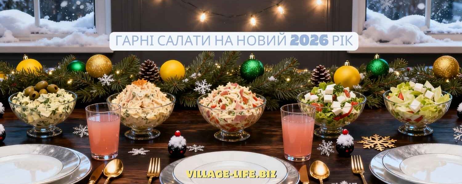 Гарні салати на новий 2026 рік