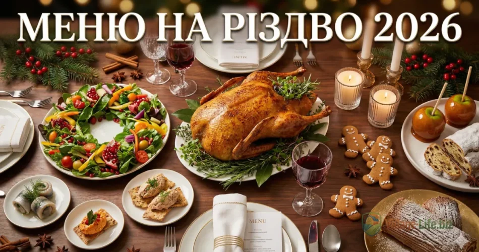 Меню на Різдво 2026