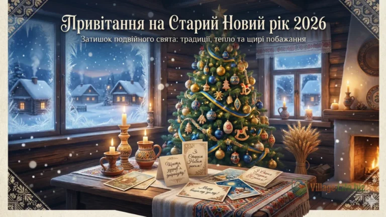 Привітання на Старий Новий рік 2027: велика колекція віршів, смс та листівок для всієї родини
