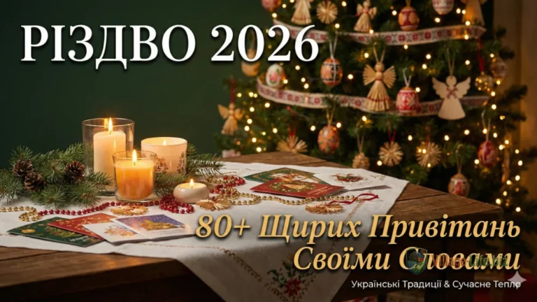 80+ найщиріших привітань з Різдвом Христовим 2027 своїми словами: для рідних, друзів, дітей та колег - готові тексти у прозі та віршах