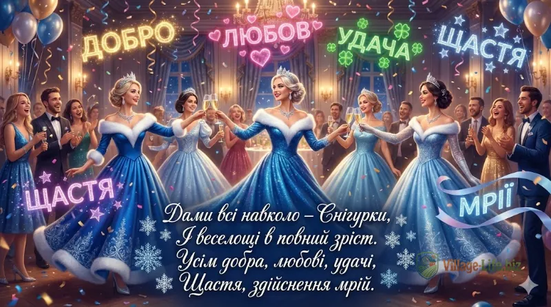 зі Старим новим роком - снігурки