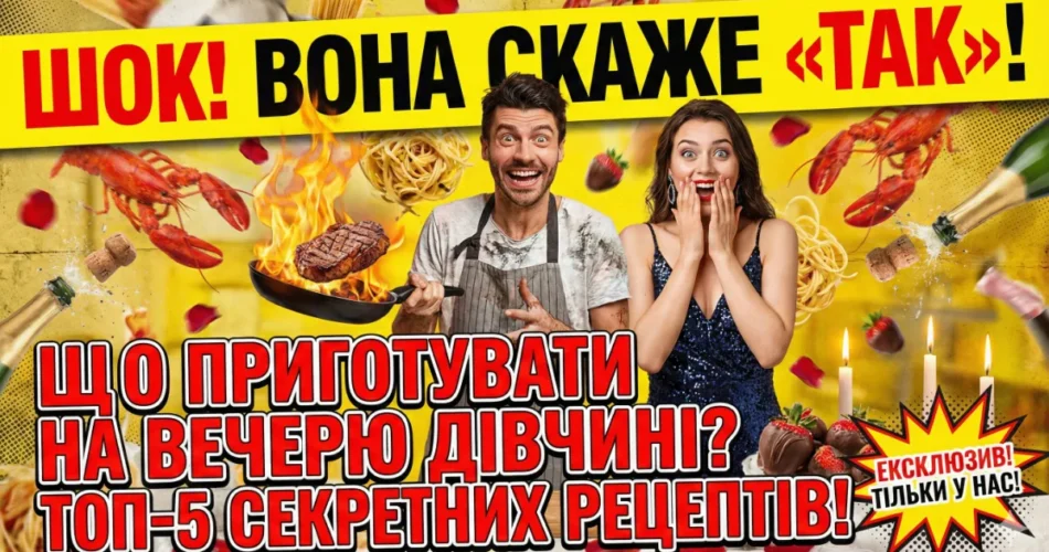 що приготувати на романтичну вечерю дівчині