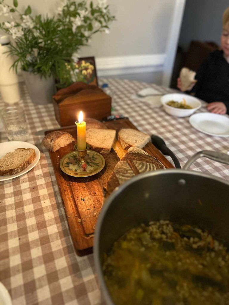 Пісний стіл під час Великого посту