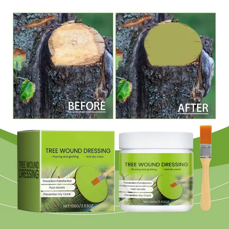 До і після обробки зрізу садовим варом: правильна герметизація рани прискорює загоєння в 2–3 рази