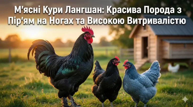 М’ясні Кури Лангшан: Красива Порода з Пір’ям на Ногах та Високою Витривалістю