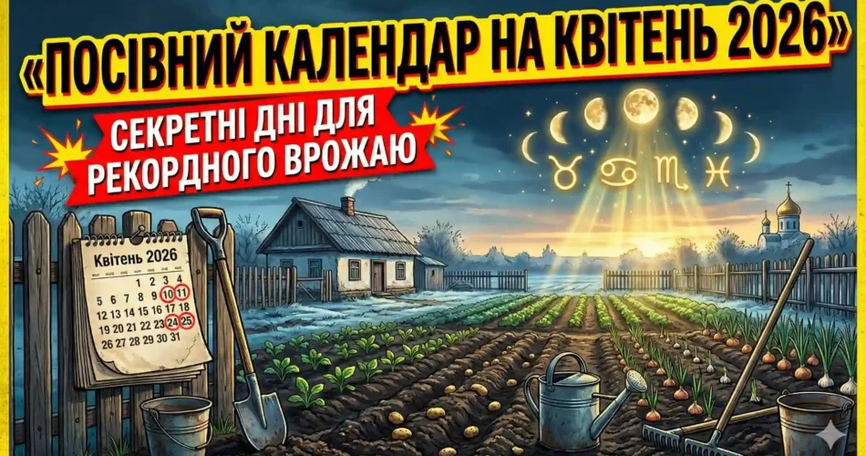 Посівний календар на квітень 2026