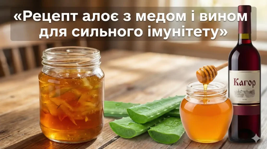 Рецепт алоє з медом і вином для імунітету: покрокова інструкція з науковим обґрунтуванням