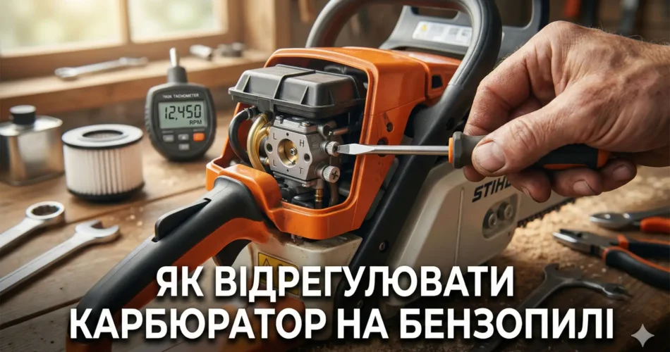 Як відрегулювати карбюратор бензопили