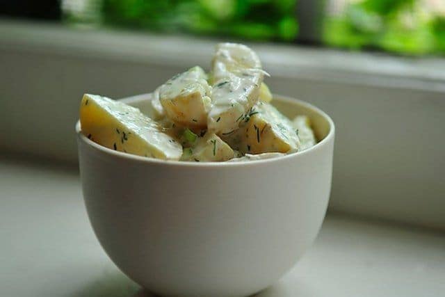 Картопляний салат із хроном і кропом, - смачні рецепти з молодої картоплі