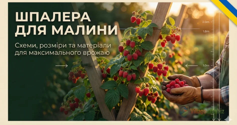 Шпалера для малини