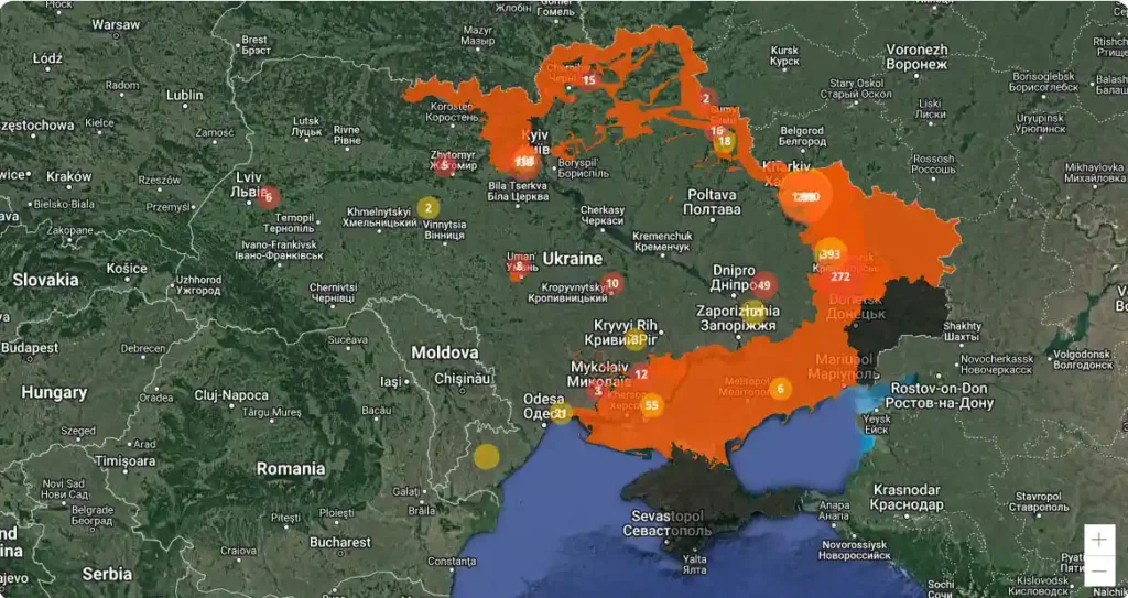 За оцінками 138 000 квадратних кілометрів забруднені нерозірваними боєприпасами та мінами
