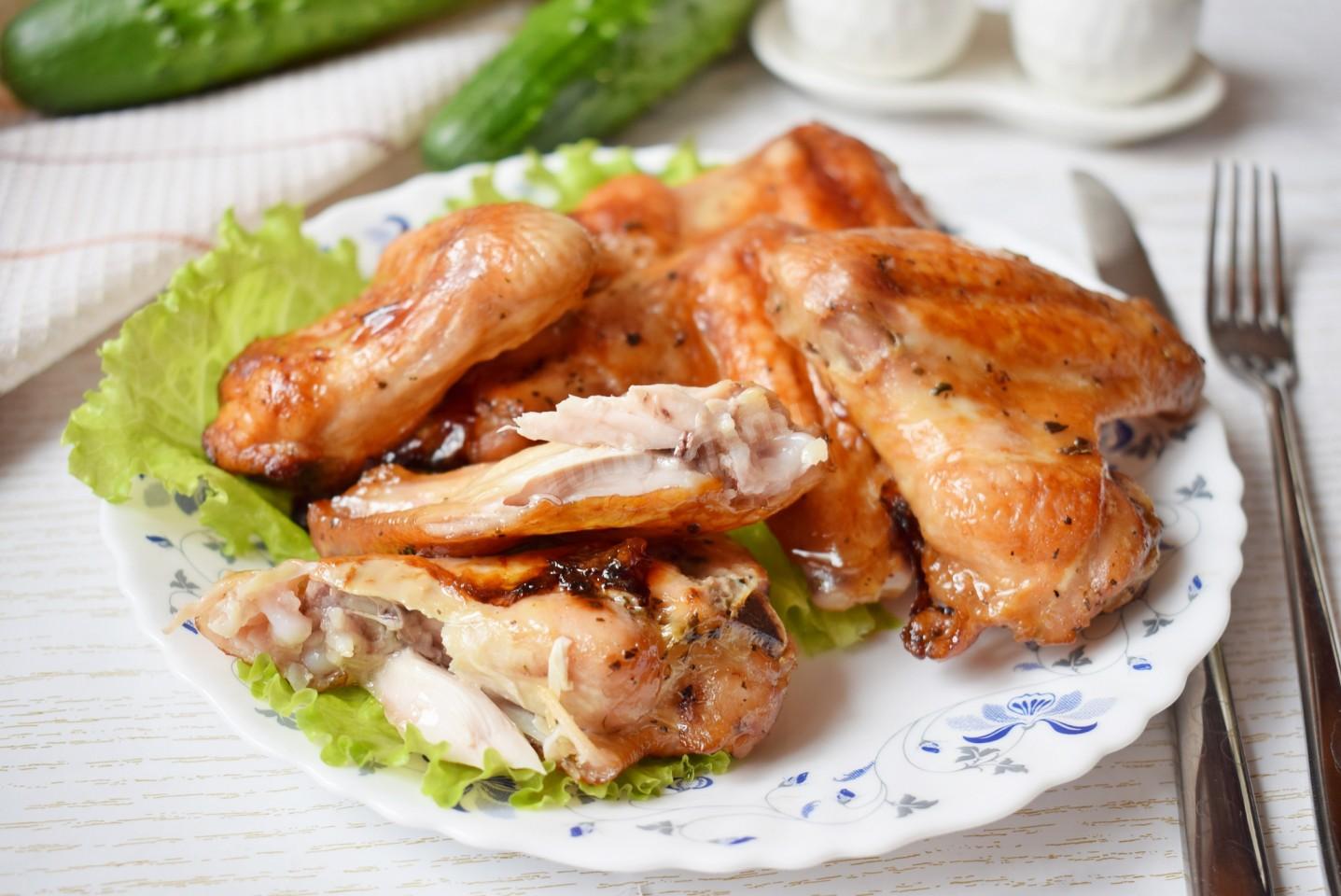chicken wings in honey and soy sauce - 7