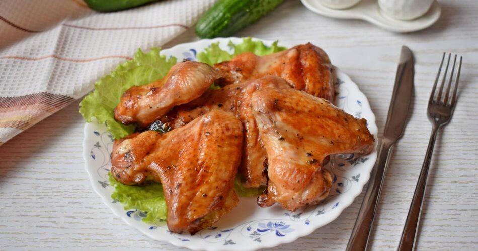 chicken wings in honey and soy sauce
