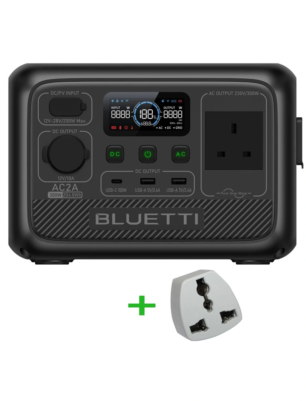 Компактна зарядна станція Bluetti AC2A
