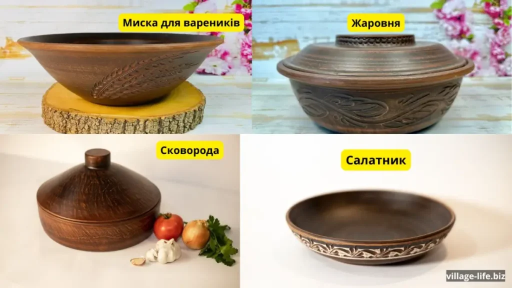 набір глиняний посуд