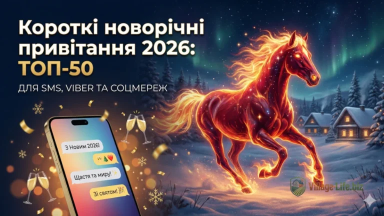 Привітання з Новим роком 2027 своїми словами: 140 коротких і теплих текстів