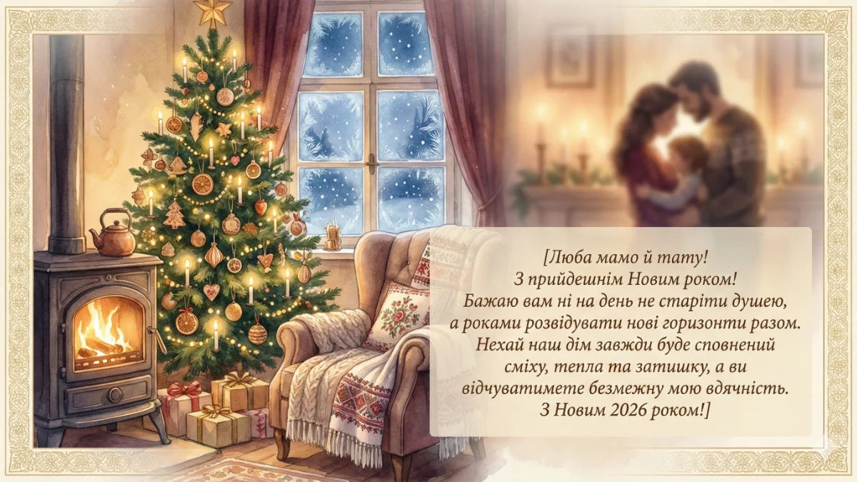 Привітання з Новим роком 2026 своїми словами - ДЛЯ БАТЬКІВ