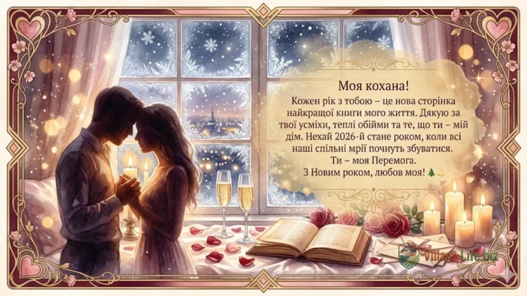 Привітання з Новим роком 2026 своїми словами - ДЛЯ КОХАНОЇ ЛЮДИНИ