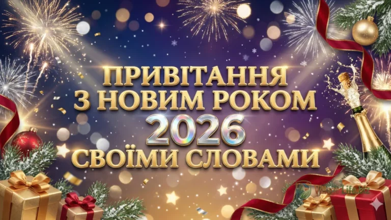 Привітання з Новим роком 2026 своїми словами: як написати, щоб торкнутися серця