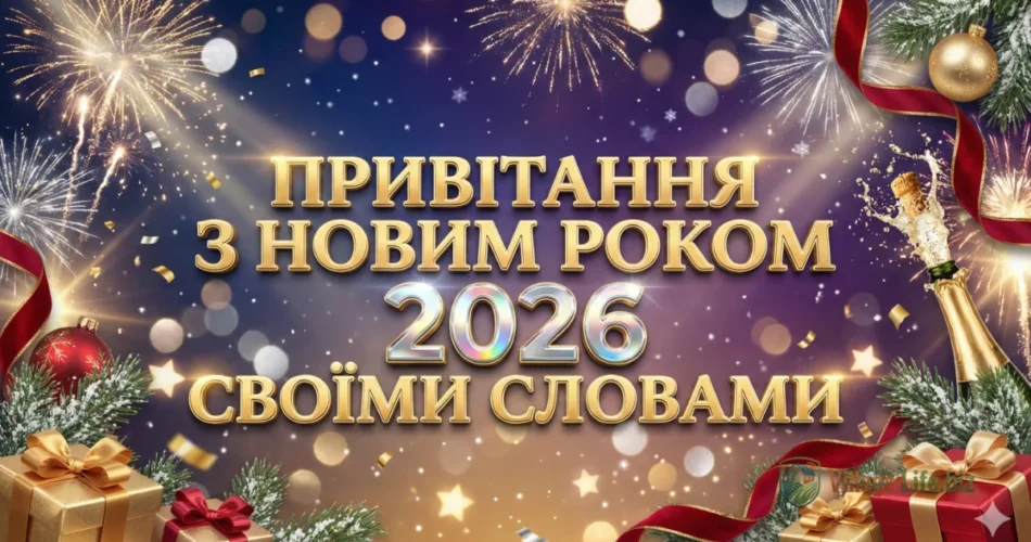 Привітання з Новим роком 2026 своїми словами