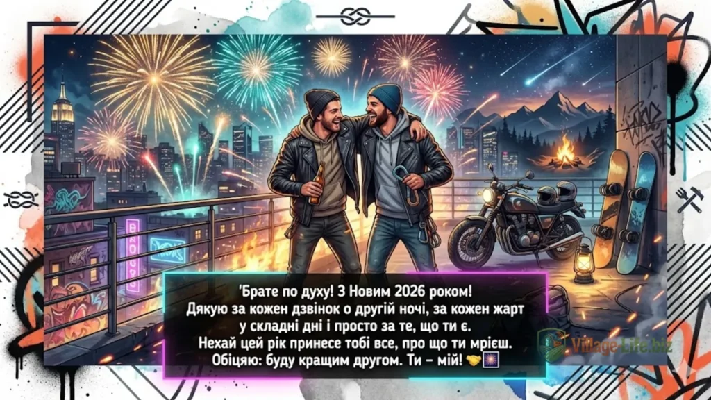 Привітання з Новим роком своїми словами - ДЛЯ НАЙКРАЩОГО ДРУГА