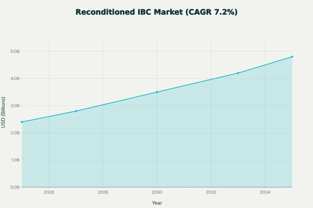 Reconditioned IBC Market Growth Projection: $2.4B to $4.8B (2025-2035)