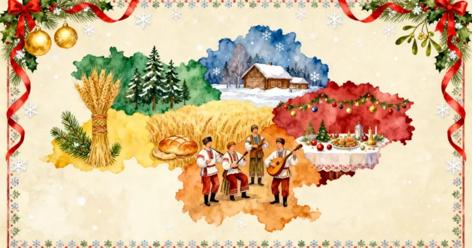 Різдво у різних регіонах України