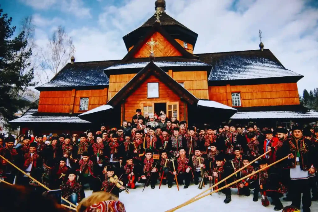 Святий вечір і Різдво в гуцульських Карпатах