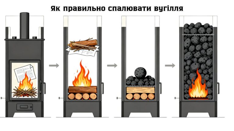 Як правильно спалювати вугілля