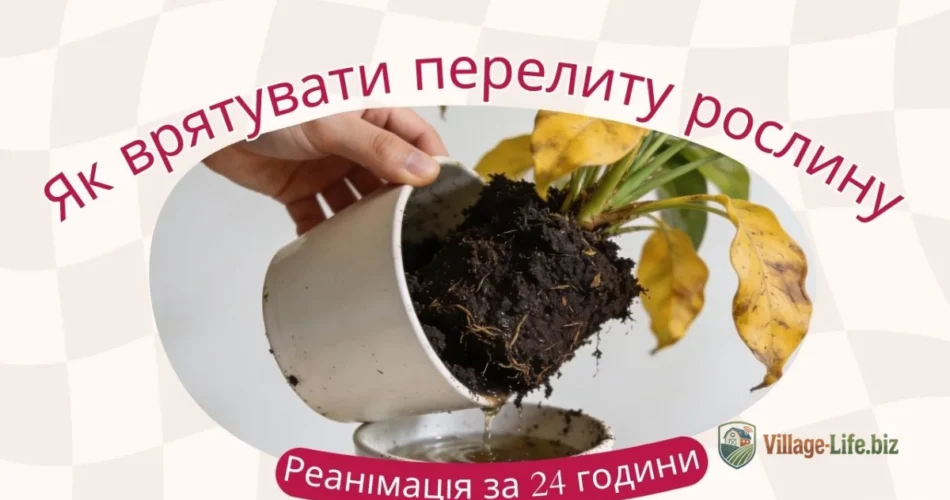 Як врятувати перелиту рослину