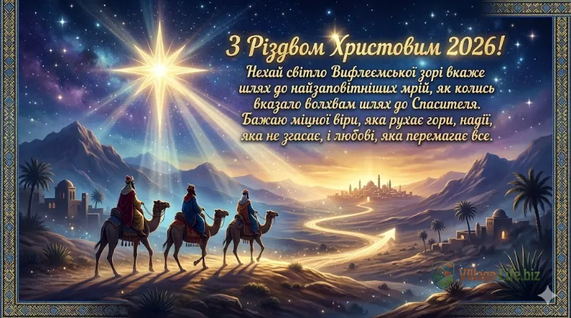 З Різдвом Христовим 2026
