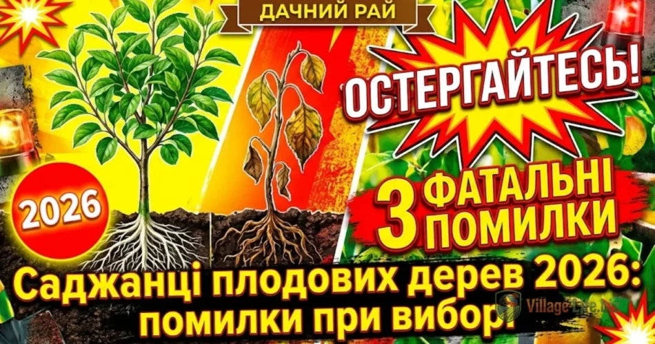 Саджанці плодових дерев 2026