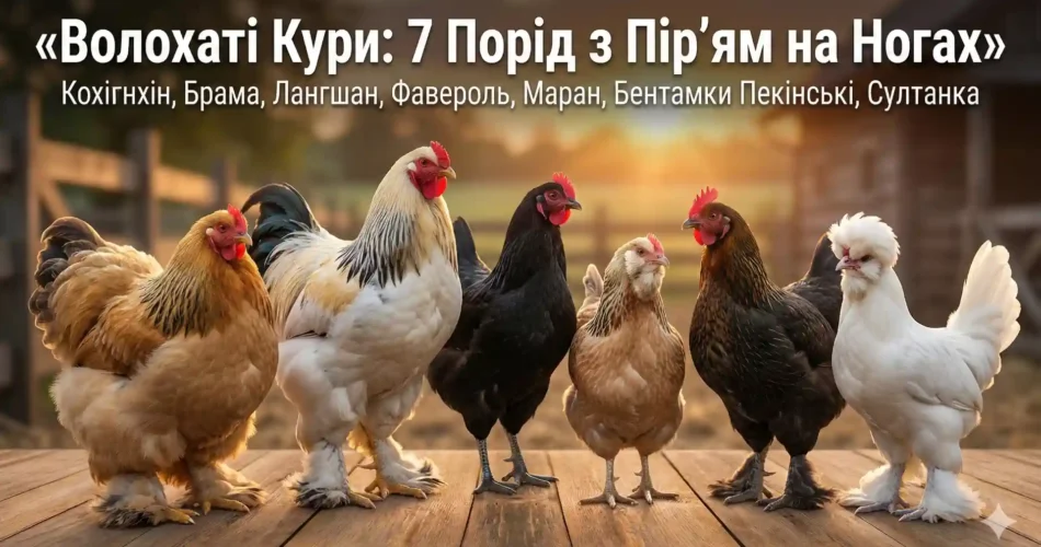 кури з пір'ям на ногах