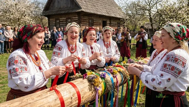 Обряд Колодія на Масляну в Україні